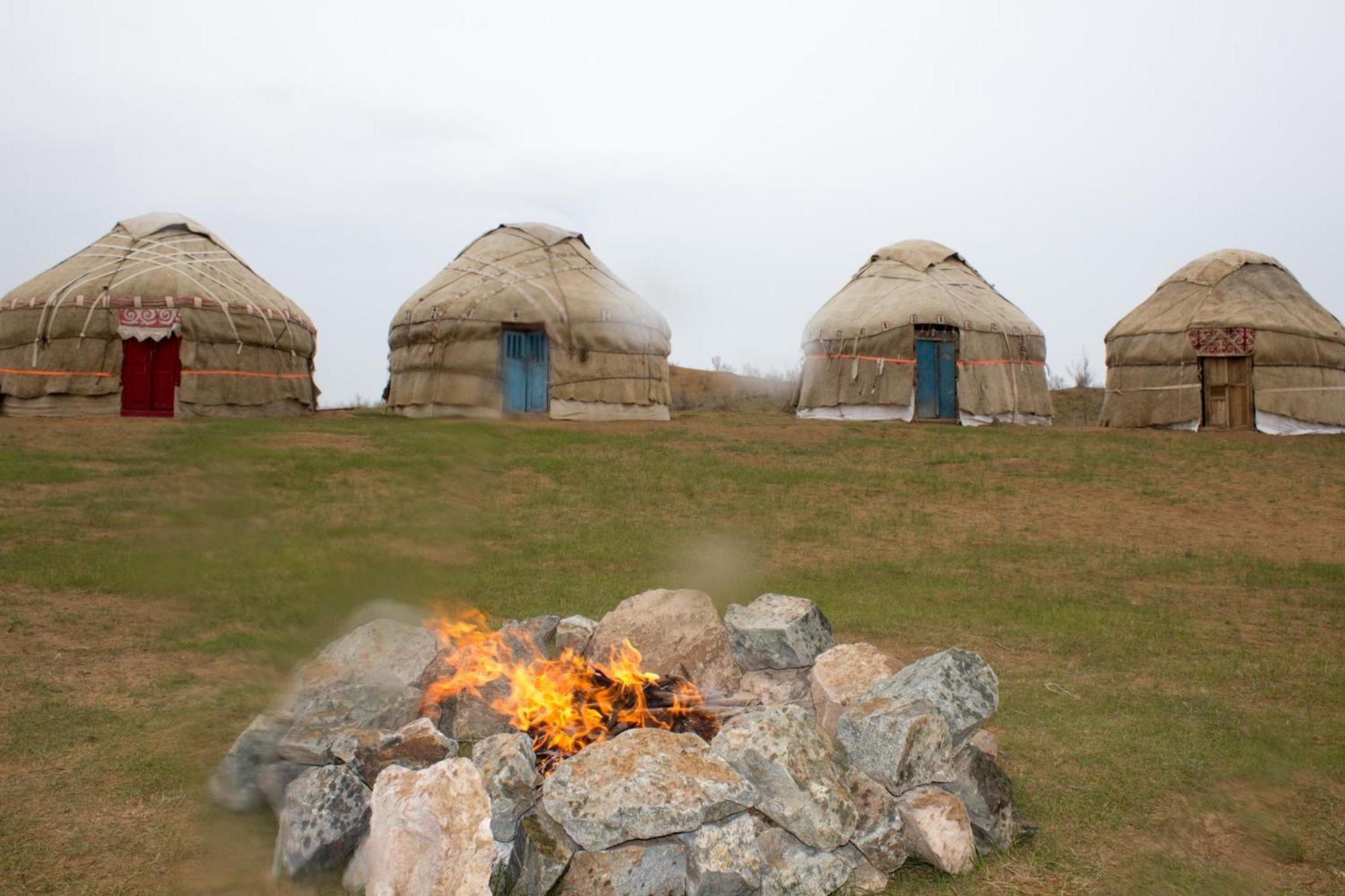 Authentic Uzbek Yurt Camp Eco-Friendly Hotel Nurota Luaran gambar